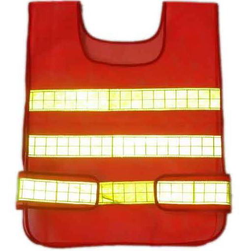 gilet di sicurezza riflettente con nastro