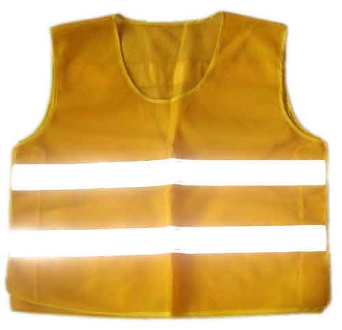 gilet di sicurezza riflettente con cerniera